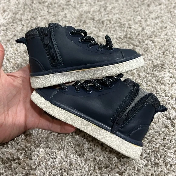 Zara Baby Boy Shoes Navy Boots EU SIZE 20/US SIZE 4.5 - Picture 8 of 8